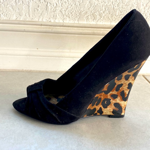 High heeled open toe wedges - Picture 9 of 12